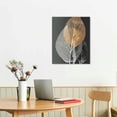 thumbnail image 2 of JEUXUS Canvas Wall Art For Living Room, Family Wall Decorations, Kitchen, Bathroom, Bedroom Modern Wall Decor Black Paintings Abstract Leaves Pictures Artwork Inspirational Home Decor 16x20 inch, 2 of 4