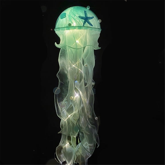 Make Your Own Night Light , Jellyfish Lamp DIY Kits for Kids Parents Friends Family to Express Love Lovers's Day New Year Gift Purple Pink Green