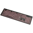 Azio KB512 Vision USB Wired Computer Keyboard for PC, 3-Color Backlight ...