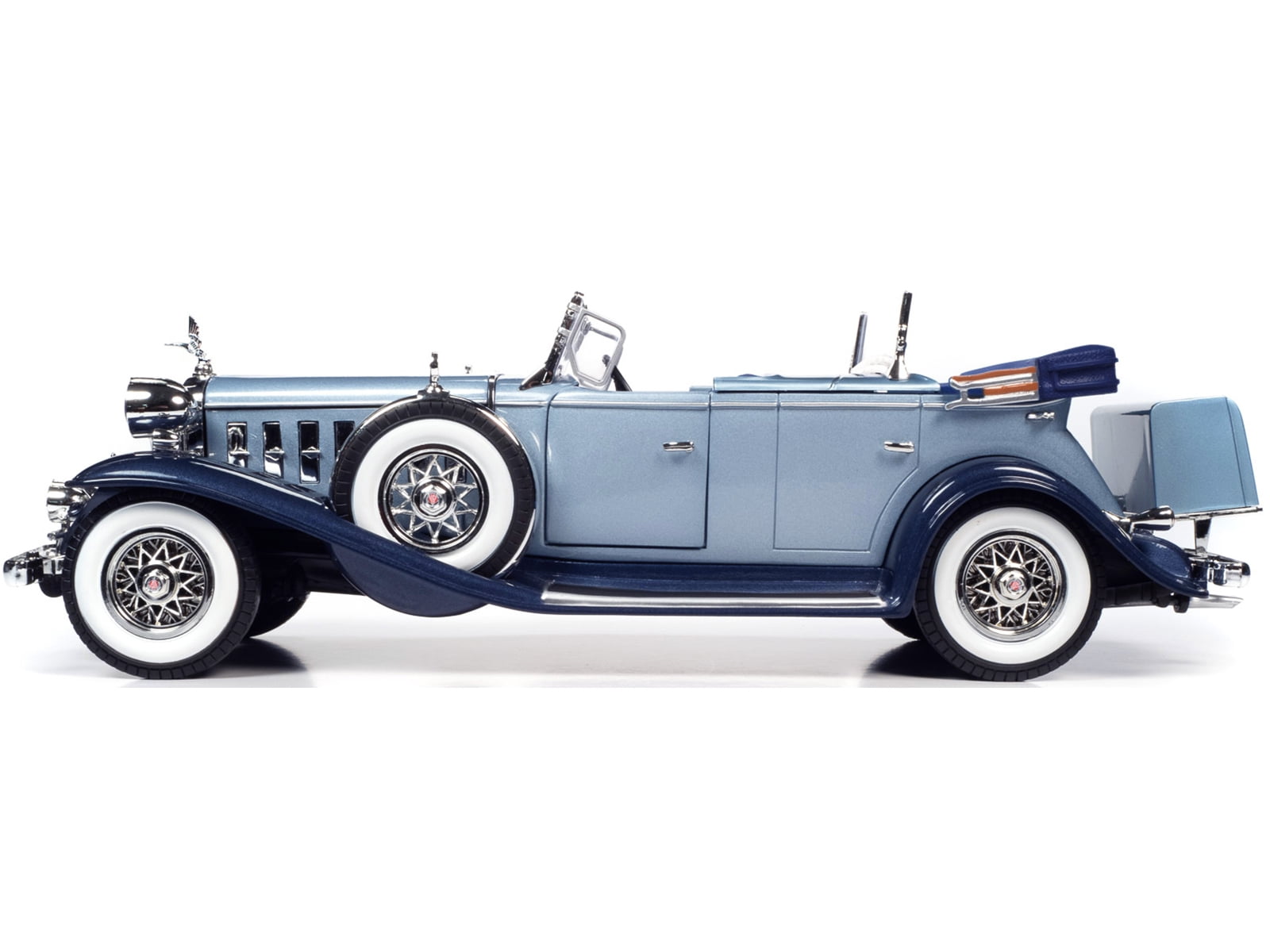 1932 Cadillac V16 Sports Phaeton Metallic Light Silver Blue and