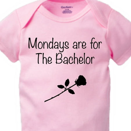 Baby Bodysuit BELLA CANVAS Mondays Are For The Bachelor Onesie, Pink Baby Bodysuit, The Bachelor, Reality Tv, Roses, Bachelor And Chill, Bachelorette Onesie, Tv Show