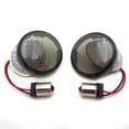thumbnail image 6 of HTTMT- 2" Red 1156 Inserts LED Turn Signal Light W/ Smoke Lens Covers Compatible with Harley Touring, 6 of 7