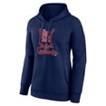thumbnail image 2 of Women's Navy St. Louis Cardinals Fastball Pullover Hoodie, 2 of 3