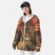thumbnail image 3 of Balery 1860s Style American Cowboy Sudadera ligera de manga larga con capucha y protección solar UPF 50+ para hombre y mujer, ideal para pesca y running-XX-Large, 3 of 7