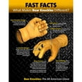 thumbnail image 3 of Bear Knuckles Ergonomically Designed Double Wedge-Ultimate Grip-Ergonomic-Anti-fatigue Split Cowhide Leather Welding Gloves (Medium-1 Pair), 3 of 4