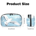 thumbnail image 5 of Seagull Portable Oxford Cloth Waterproof Charger Case and Electronic Travel Case Organizer, Small Outdoor Storage Box for PC Case - 5.9x9.44x3.14 in., 5 of 6