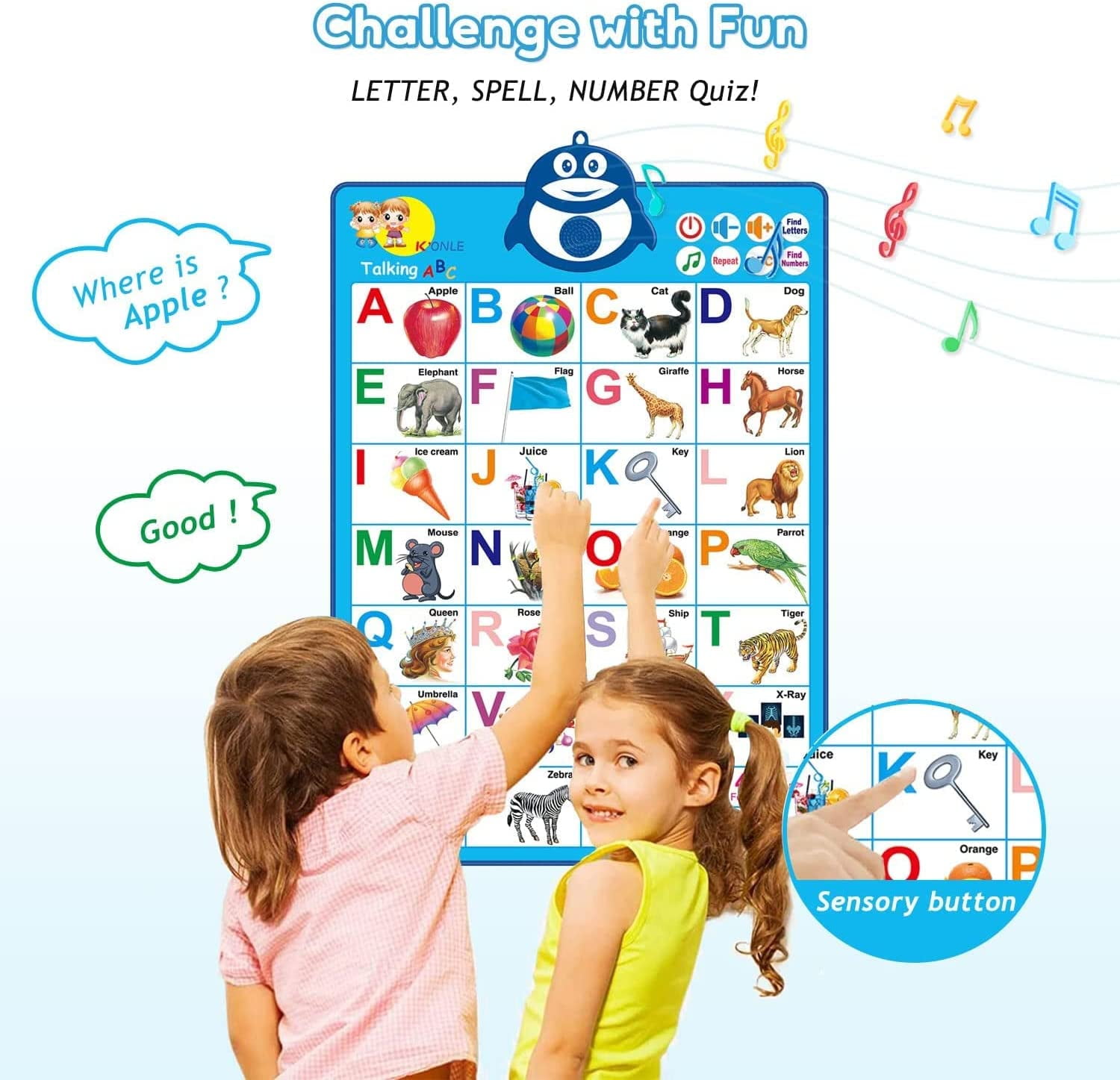 Details about   Spanish Learning Tablet Educational Toy For Kids Touch And Learn Spanish Alphab 
