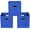 Dark Blue, variant on Fabric storage bins Cubes, Fabric Cube Organizer with Handle, Foldable Cube Bins for Cloth or Accessary Storage
