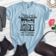 thumbnail image 2 of Go Outside The Graphics Are Amazing Shirt, Unisex Women's Men's Shirt, Outdoors Shirt, Camping Hiking Shirt, Heather Light Blue, Small, 2 of 6