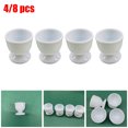 thumbnail image 4 of 8pcs White Egg Cup Holder Hard Soft Boiled Eggs Holders Cups Kitchen Breakfast, 4 of 7