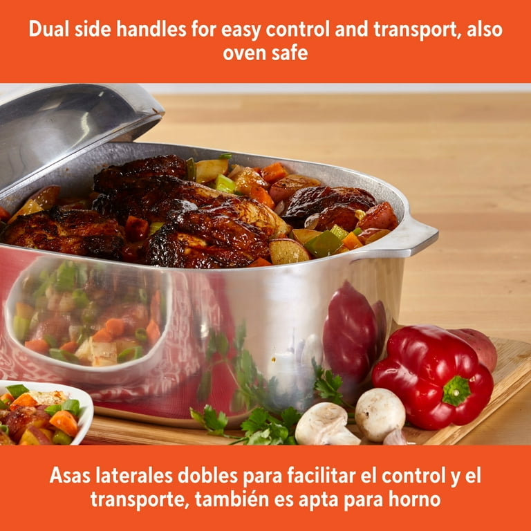 Free Shipping! Im Usa 15in Cajun Cast Aluminum Oval Roaster with