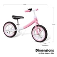 thumbnail image 3 of Radio Flyer Air Ride Balance Bike, Toddler Bike, Ages 1.5-5 Pink , White, 3 of 5