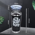 thumbnail image 2 of Gifts for Dad, Birthday Gifts For Dad From Daughter Son, 20oz Tumbler Stainless Steel Double Wall Vacuum Insulated Travel Coffee Mug Best Dad Ever Gifts for Father''s Day, 2 of 5