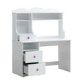thumbnail image 4 of Plethoria Home White 3-Drawer Writing Desk, 4 of 4