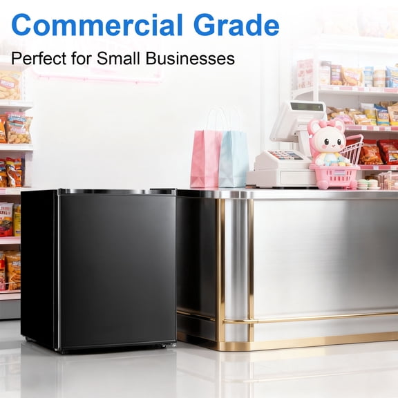 Winfire 2.1 Cu.Ft Compact Upright Freezer, Single‑Door Stand‑Up Freezer with Rapid Cooling, 7‑Level Adjustable Thermostat & Removable Shelves, Small Upright Freezer for Home, Kitchen & Dormitory