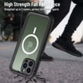 thumbnail image 5 of Magnetic Case for iPhone 13 Pro Max Waterproof Case Support Charging 360 Full Body Cover Built-in Screen Protector (6.7" Black), 5 of 14