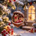 thumbnail image 4 of Dongrere 2D Goat Acorn Ornament, Acrylic Christmas Hanging Ornament for Xmas Tree Cabin Holiday Decor, 3.15", 4 of 6