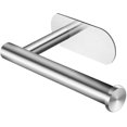 thumbnail image 1 of Self Adhesive Toilet Paper Holder - Stainless Steel Wall Mount Self Adhesive Toilet Paper Holder - Strong Adhesive & Waterproof without Drilling (Brus, 1 of 5