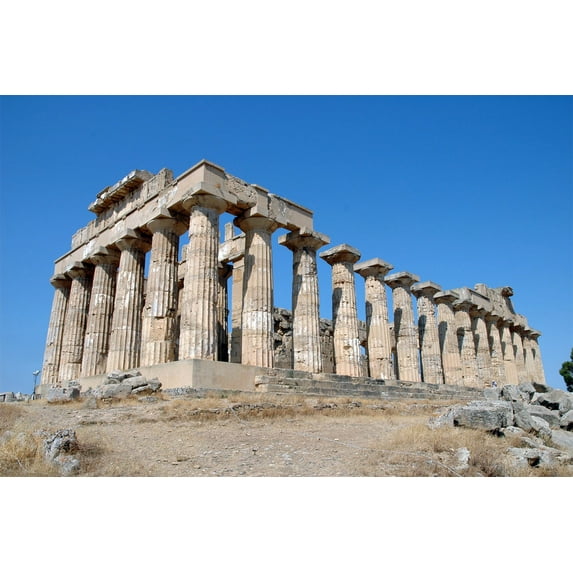 24x36 gallery poster, Ancient Greek Temple of Hera at Selinunte, Sicily