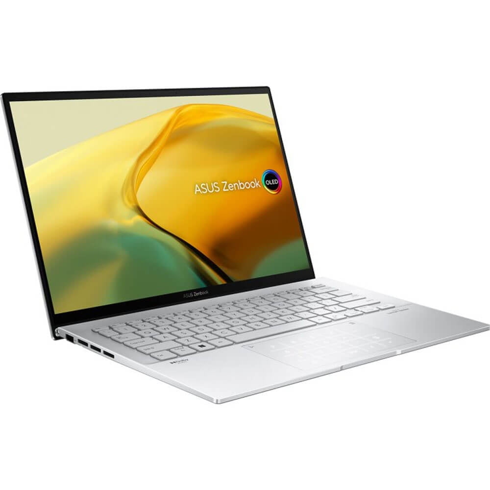 ASUS Zenbook 14 UX3402VA-GH95 14" 2.8K OLED Laptop, Intel Evo Core i9-13900H 2.6GHz, 16GB RAM, 1TB SSD, Windows 11 Home, Foggy Silver