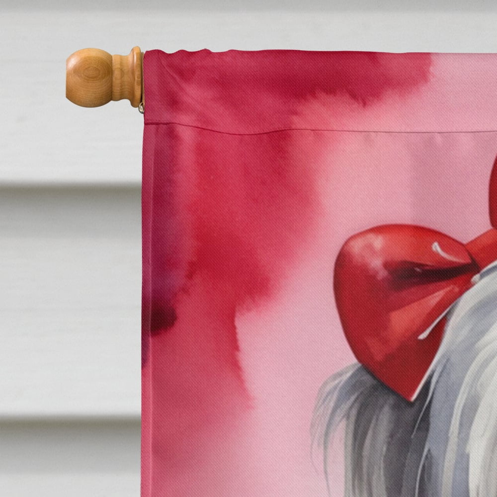 Bearded Collie My Valentine House Flag 28 in x 40 in