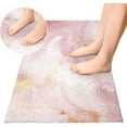 thumbnail image 4 of SKYSONIC Pink Ink Texture Kitchen Mats 20"x39" Absorbent Non Slip Runner Rug Machine Washable Kitchen Floor Mat for Home Bathroom Door, 4 of 7