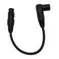 thumbnail image 1 of 90 Degree XLR Male to Female Adapter 3 Pin Microphone Extension Cable with Adjustable Angle for Studio Mixers Controllers, 1 of 7