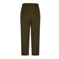 thumbnail image 4 of Yoga Pants by Generic Plus Size Solid Capris with Drawstring and Pockets, Black, 4 of 6