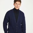 thumbnail image 3 of Mens Irish V Neck Sweater Cardigan Made By Aran Woollen Mills, 3 of 5