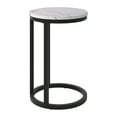 thumbnail image 4 of Kris & Alley Modena Table d'Appoint Contemporaine en Forme de C avec Dessus Rond en Bois d'Ingénierie et Base en Acier Enduit, 4 of 6