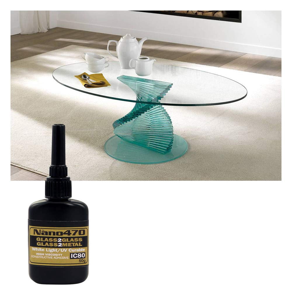 Dulles Glass Nano 470 - Glass and Metal Bond - Heavy Duty -50g - Quick Cure Weight Bearing Strength