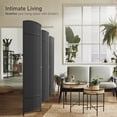 thumbnail image 3 of Sorbus 6 Panel Room Divider Tall Privacy Partition Screen Extra Wide Double Hinged Mesh Hand-Woven Folding Wall Divider - 6ft, 3 of 7
