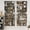 Brick, variant on Renaiss 26 x 24 Inch Retro Brick Marble Linen Kitchen Curtains Slate Stone Wall Tier Curtains Farmhouse Rocks Vintage Cafe Small Window Rustic Half Window Curtain for Living Room Bathroom 2 Panels