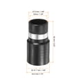 thumbnail image 2 of Uxcell Vacuum Hose Adapter Cleaner Hose Reducer Converter Connector 1.3" ID Black 2 Pack, 2 of 6