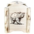 thumbnail image 3 of Montana Woodworks MWMAGVLZBEAR Montana Collection Magazine Rack with Laser Engraved Bear Design, Clear Lacquer Finish, 3 of 5