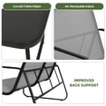 thumbnail image 6 of Uforic 4 Pieces Outdoor Furniture Set Patio Textilene Steel Conversation Set with Loveseat Tea Table - Gray, 6 of 8