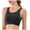 Black, variant on felwors High Neck Sports Bra for Women Longline Medium Impact Workout Crop Tank Tops Wirefree Padded Yoga Bra Gym (Light Green, L)