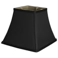 thumbnail image 2 of Silk Square Cut Lampshade, 5.25 inch Top, 9 inch Bottom, 8 inch Slant Grey, 2 of 5