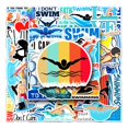 thumbnail image 1 of Stickers DIYYILIF 100 piezas impermeables de natación en vinilo, 1 of 5