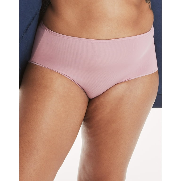 Hanes Women's Cotton High Waist Brief Underwear, 10-Pack, Assorted