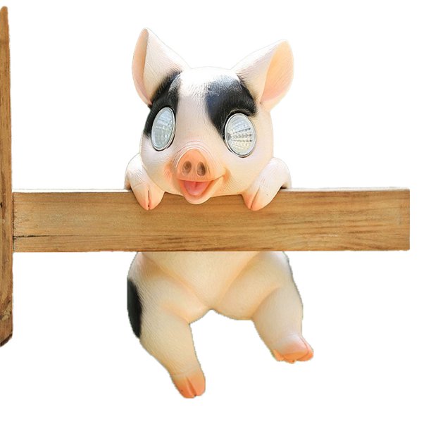 1 Uds. Animal simulado luz Solar-105 cerdo de pared MFZFUKR CPB-US-DYP772-2