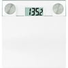 Healthometer White Weight Tracking Bath Scale with Glass Accents