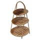 thumbnail image 3 of 26-27 Weaving Basket Rack Fruit Plate Perfume Tray Food Fruit Snack Display for Birthday Desktop, 3 of 5