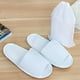 thumbnail image 4 of 12 pares de pantuflas desechables con punta abierta, pantuflas blancas, pantuflas esponjosas para el hogar, el hotel, los viajes y los invitados a la fiesta, 4 of 4