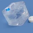 thumbnail image 2 of Contenedor de agua plegable de gran capacidad con tapa sellada y grifo, plegable y suave, para exteriores, 10 l, 210 x 210 x 205 mm (8,3 x 8,3 x 8,1 pulgadas), 2 of 6