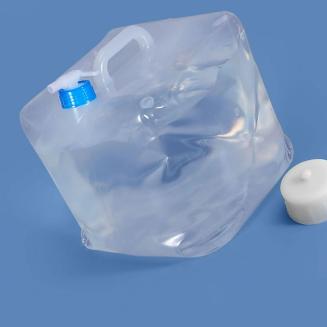 Contenedor de agua para acampar, contenedor de agua plegable, portador de agua suave plegable grande, contenedor de agua plegable, funcionalidad inteligente