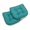 thumbnail image 3 of Blazing Needles Indoor/Outdoor Rounded Back Chair Cushion, 19" x 19", Aqua Blue 2 Count, 3 of 3