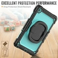thumbnail image 4 of Case for Lenovo Tab M10 Plus 3rd Gen 10.6 inch 2022, 360 Rotating Stand Handle Pencil Holder Shoulder Strap Heavy Duty Shockproof Cover, Sky Blue PC, 4 of 7