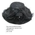 thumbnail image 2 of Cheers.US Foldable Women Lace Kentcky Derby Fascinator Lady Cocktail Tea Party Church Wedding Bridal Flower Hat, 2 of 6