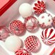 thumbnail image 5 of 24 piezas/caja de bolas de colores navideñas de 6 cm, de plástico galvanizado, para colgar en el árbol de Navidad, decorativas, 5 of 5